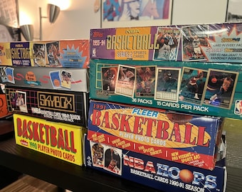 Zestaw 110 kart z kolekcji NBA Hall of Famer Chase z początku lat 90., zapieczętowany, nieotwierany