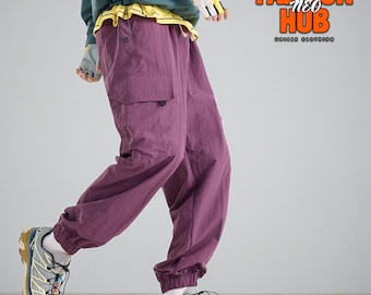 Hiking Cargo Pants | Water Resistant Utility Trousers | Outdoor Travel Adventure Wear | Y2K Street Trend
