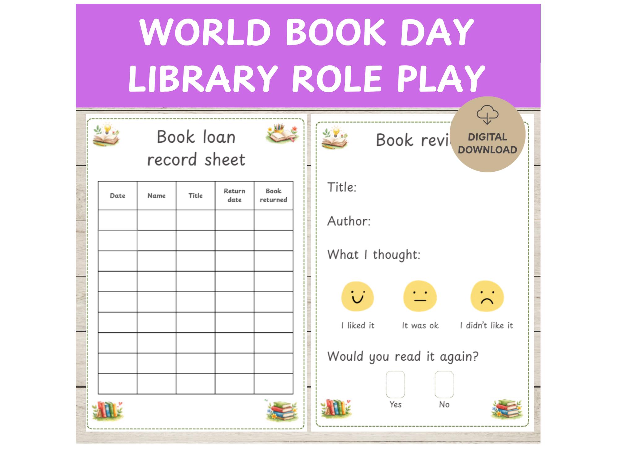 Library Card Dramatic Play Library Dramatic Play, Pretend Play, Classroom Dramatic Play, Home ...