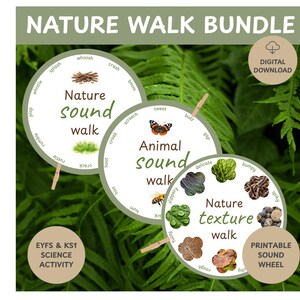 EYFS Nature Sensory Walk Bundle, Sensory Exploration Scavenger Hunt, Early Years Forest School, Outdoors Preschool Homeschool Activity