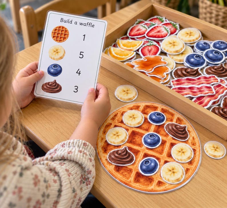 Breakfast Pancake and Waffle Counting Activity | EYFS Role Play Maths ...