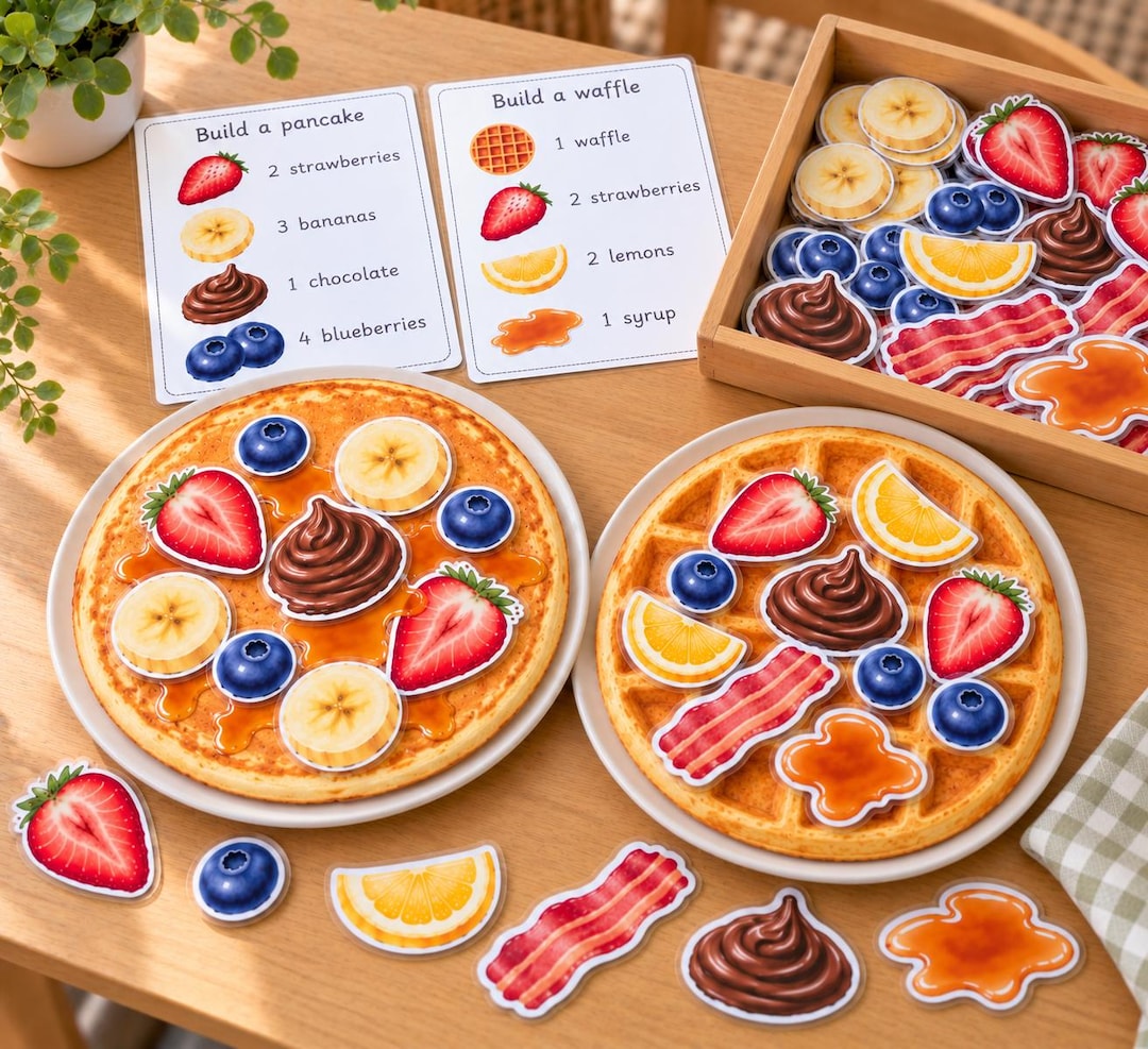 Breakfast Pancake and Waffle Counting Activity | EYFS Role Play Maths ...