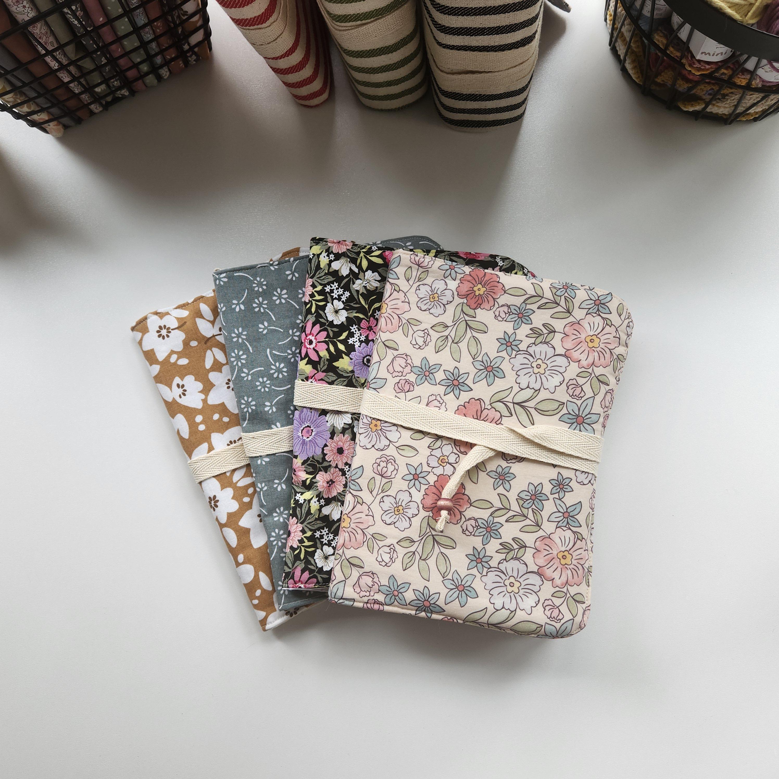 Mini Book Sleeve Sewing Pattern | Book Cover With Bookmark Strap ...