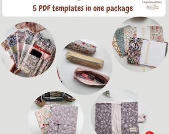 Book Cover Sewing Pattern Bundle | 5 Bookish Sewing Patterns PDF