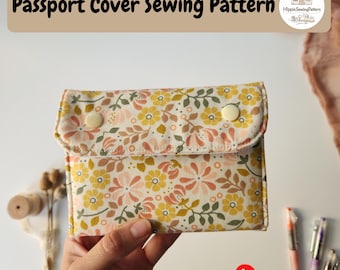 Passport Cover Sewing Pattern | Passport Wallet Pattern | Travel Sewing Pattern | Passport Holder Sewing Pattern