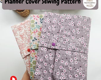 Planner Cover Sewing Pattern | Organizer Journal with Pockets (PDF Download)