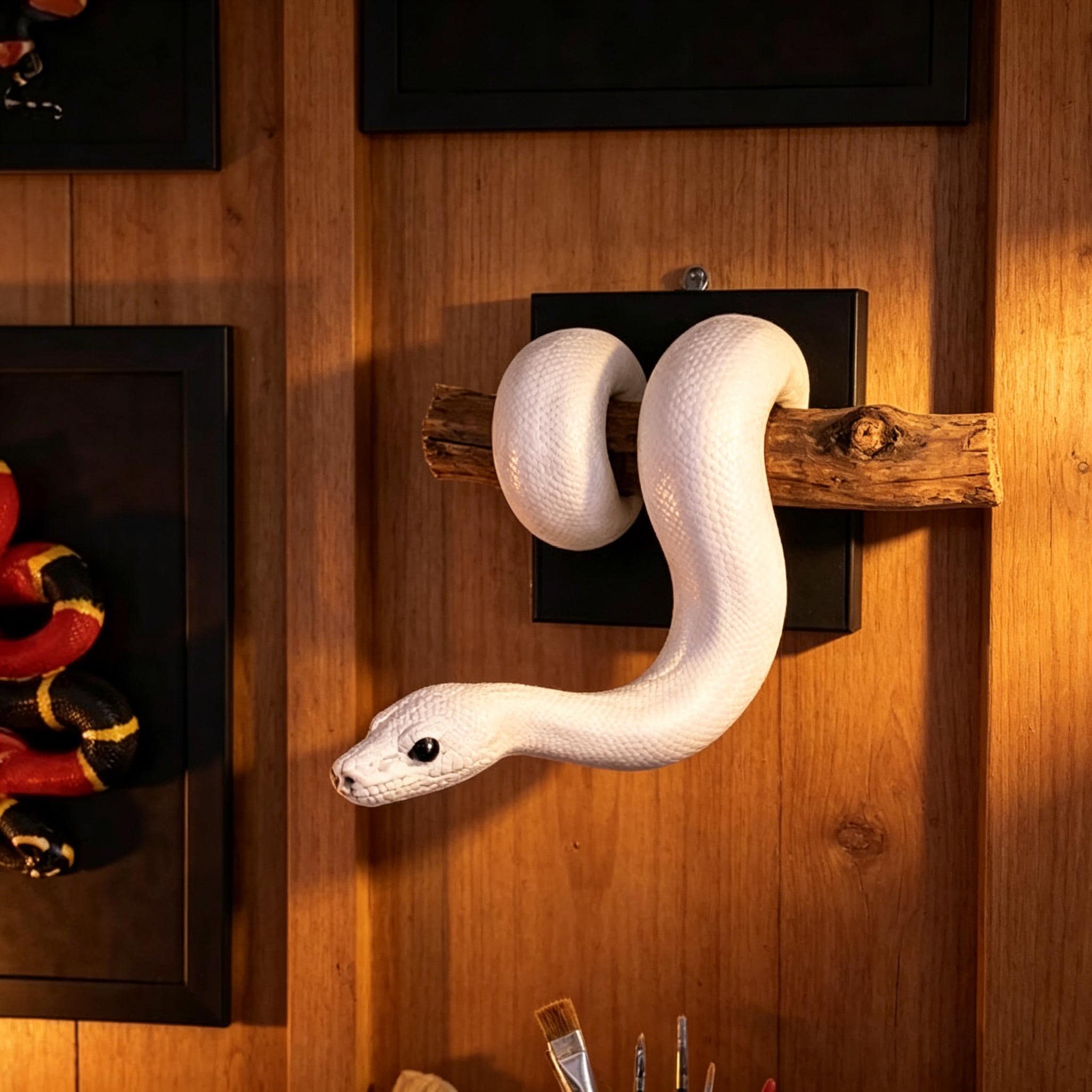 Python Head Statue Ball Python Wall Art, 3D Snake Sculpture Hanging, Reptile Lover Gift ...