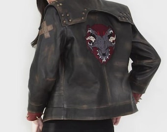 Arcane Vi Leather Jacket | LOL League of Legends Cosplay | Gamer Gift Jacket