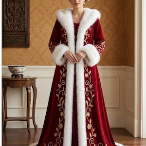 ladies red santa dress women's red christmas dress Wine Red Shawl Maxi Dress & Reviews - Wine Red