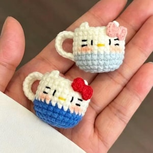 Beginner Amigurumi Cat Plush Tutorial（PDF）， Kawaii Kitty Crochet Toy， Easy DIY Gift