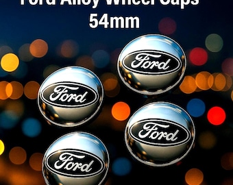 Tapacubos de aleación Ford de 54 mm (juego de 4)