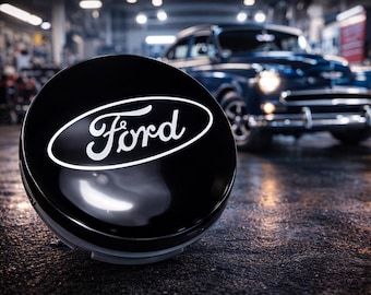Tapacubos de aleación Ford negros de 54 mm para centro de rueda (juego de 4)