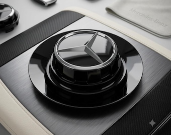 Tapas centrales de rueda estilo Mercedes C63 de 154 mm (juego de 4) – Cubiertas de buje inspiradas en AMG