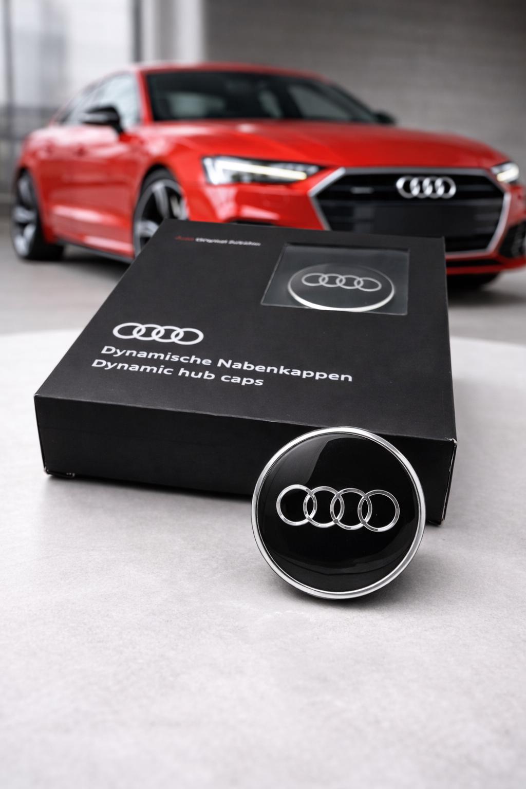 Audi Dynamic hub caps 新品 Dynamic 60MM Floating Audi Center Wheel