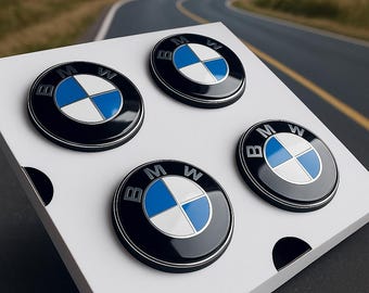 Tapas centrales flotantes BMW / Emblemas de rueda autonivelantes de 68 mm (juego de 4)