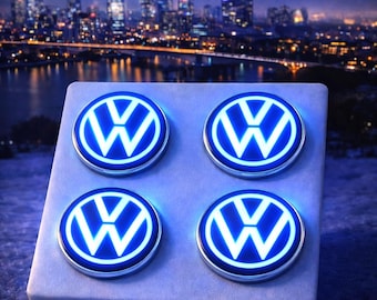 Tapacubos centrales autonivelantes flotantes Volkswagen de 56 mm, juego de 4