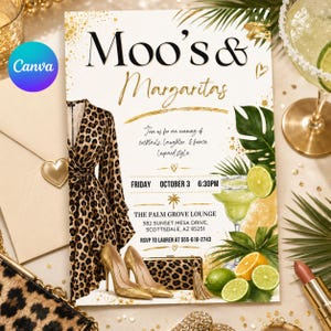 moo moo dress party invitations Moo Moos And Margaritas Party Invitation