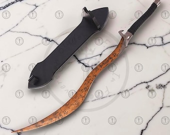 Bloodhound’s Fang Sword Life-Size Metal Replica - Elden Ring Sword - Handmade Full Tang Blade - Gift For Gamers - Cosplay Prop