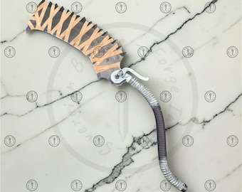 Bloodborne Hunter Saw Cleaver – Life-Size Full Metal Cosplay Sword – Gothic Horror Game Replica | Bloodborne Prop