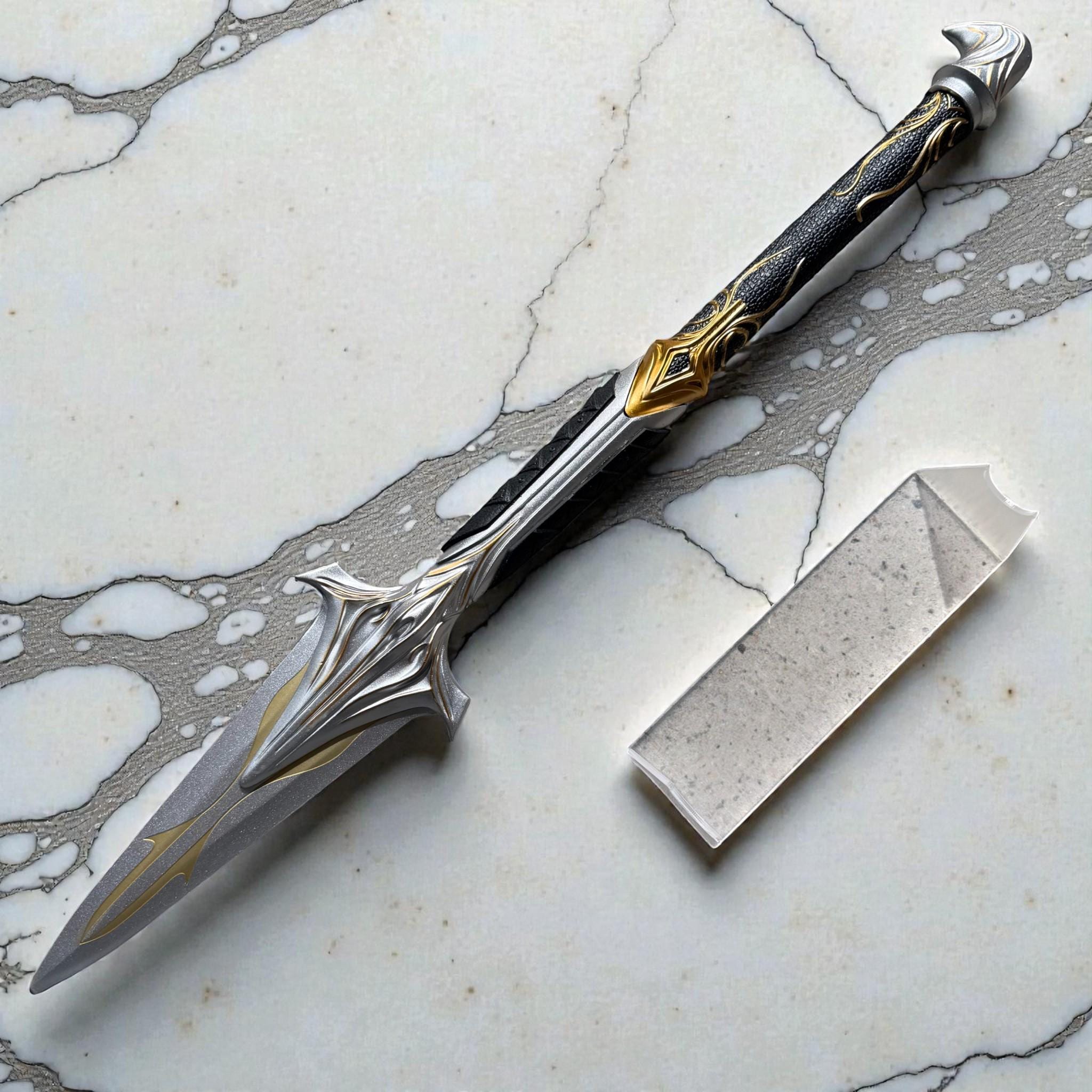 The Spear of Leonidas (ソイルステイック) silver Spear Leonidas Prop - Etsy