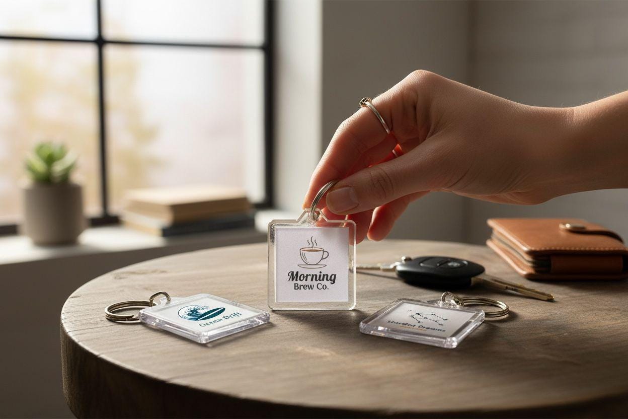 Custom Logo Promotional Keyrings Personalised Business Keyrings Logo ...