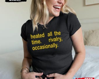 Heated all the time. Rivalry, Occasionally Baby Tee, Y2K Hockey Romance Enemies To Lover Top, Cute Fandom Tee, Ice Hockey Romance Shirt