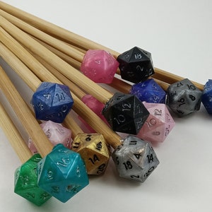 Dice Wand Resin D20 Dice Wand Nerd Gaming Accessory, Choose Your Color
