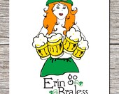 happy st patricks day erin go braless meme