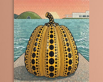 Naoshima Solnedgång - Japan Tile Collection Print