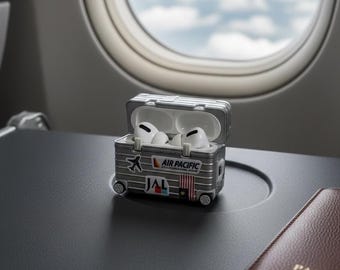 ミニスーツケース AirPods ケース – AirPods 1/2/3 & Pro 用トラベルスタイル保護カバー