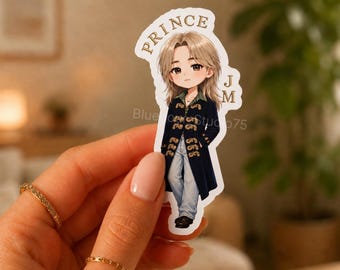 Pegatinas chibi de ídolos Kpop / Pegatinas de vinilo para botellas de agua / Fan art de Soft Bias