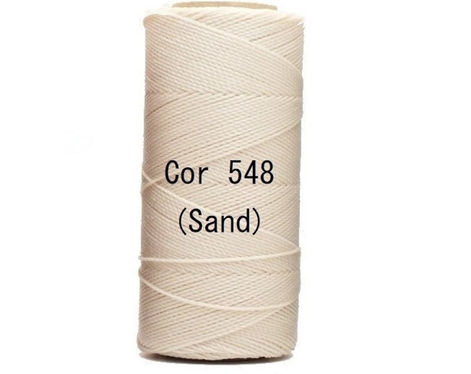 Linhasita Sand Cor 548, Waxed Polyester Macrame Cord / String / Hilo