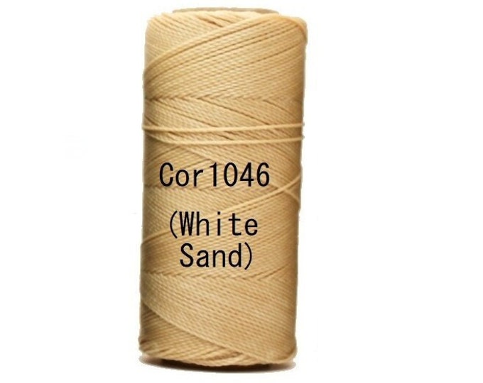 Linhasita White Sand (Cor 1046), Spools/ Strings/ Hilo/ Waxed Polyester Cords