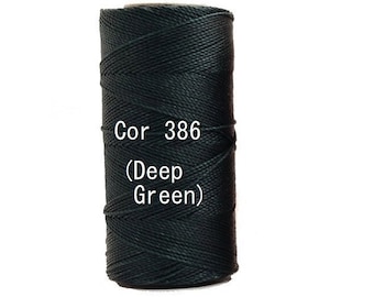 Linhasita Dark Green (Cor 386) for Macrame and Jewelry/ Spool/ String