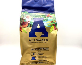 Peruvian Coffee Altomayo, Ground Roasted Coffee, 450g - 15.87oz