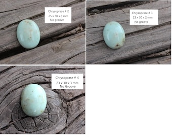Group Chrysoprase Stones/ Semi precious Gemstones/ Cabochon/ Natural/ Jewelry Supply