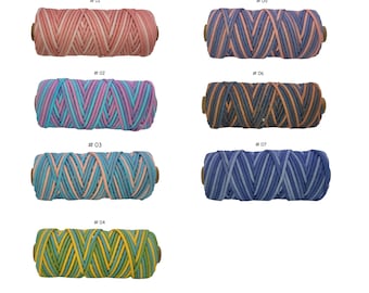 3mm 100% Premium Braided Cotton Macrame cord by feet, ROPEMATE