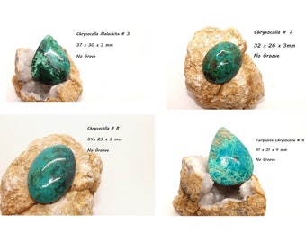 Chrysocolla Semiprecious Gem/ Cabochon/ Healing Stone/ Polished