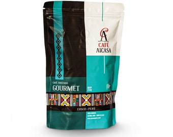 Peruvian Gourmet Coffee AICASA, Ground Medium Roasted Coffee, 250g - 8.82oz