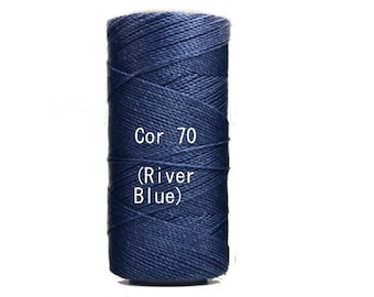 Linhasita River Blue Cor 70/ durable/ Hilo/ Waxed Polyester Cord