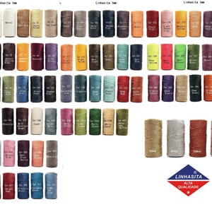 Linhasita 1 mm Macrame Colors waxed polyester cord - Hilo/ Beckinka
