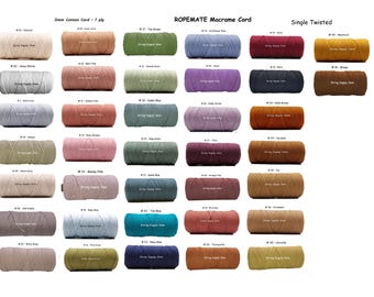 Macrame cord 3mm 1ply