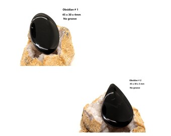 Group Obsidian Stones/ Gems/ Cabochon/ Black Obsidian/ OOAK/ Healing Stone/ Crystal