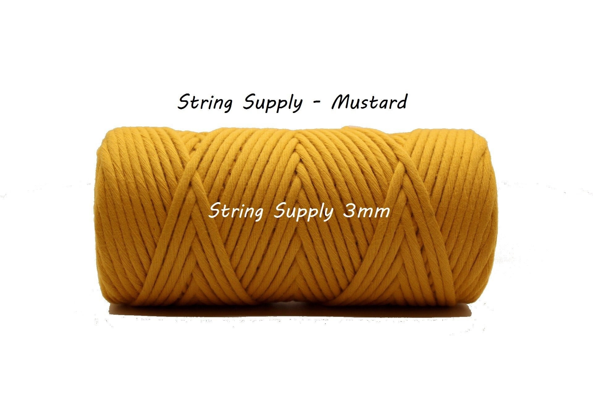Recycled Cotton Soft Macrame String 3mm – Adelaide Hills Yarn Co.