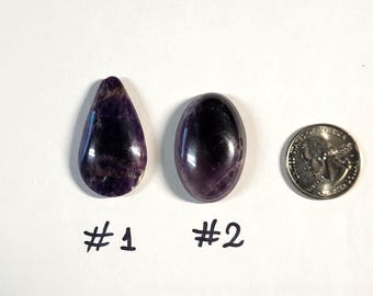 Dark Purple Amethyst Stone, Semiprecious / Cabochon/ Purple Stone/ Gem/ Crystal
