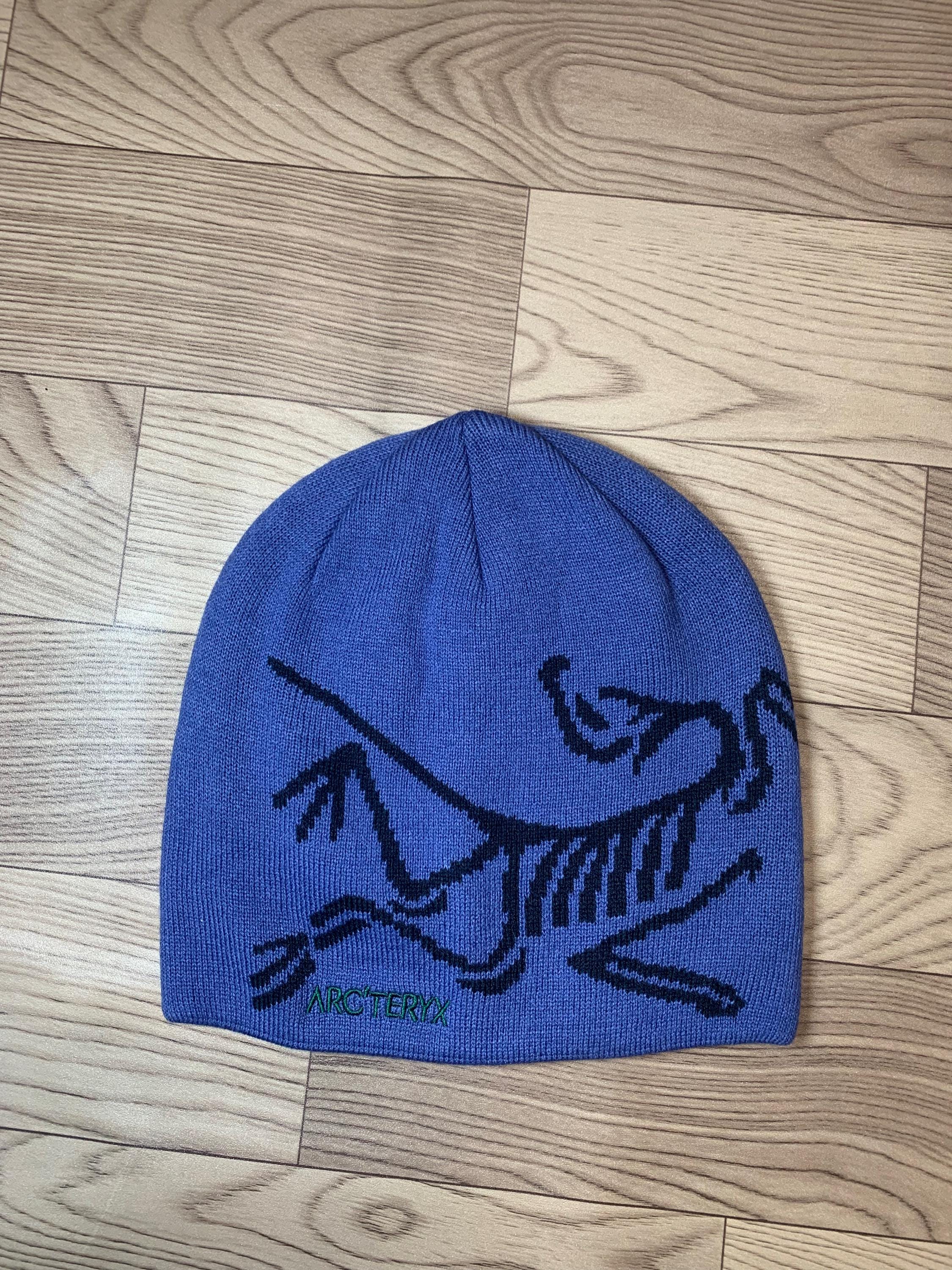 Arc\'teryx Dark Blue Beanie with White Logo Fashion❤️???? Arcteryx Hat - Etsy main image 2