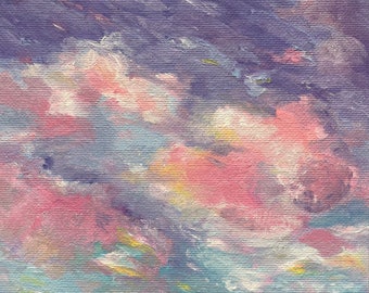 Pastel Sky - Original Cloudscape Painting