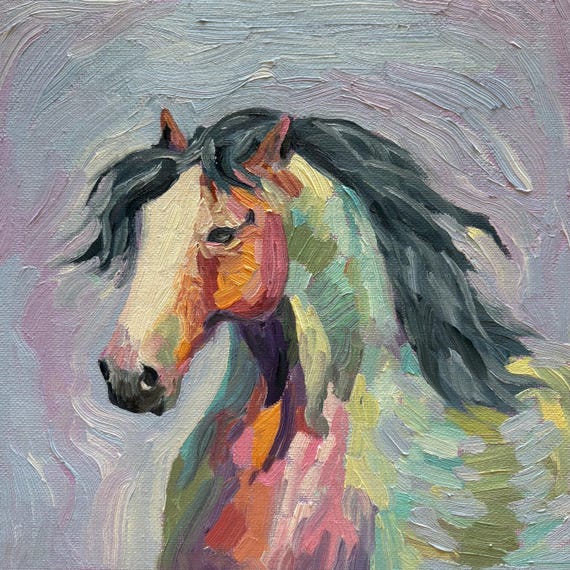 Colorful Horse ART PRINT