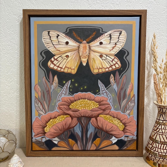 Original Oil Painting "Nocturne Bloom" - CURRENTLY DRYING