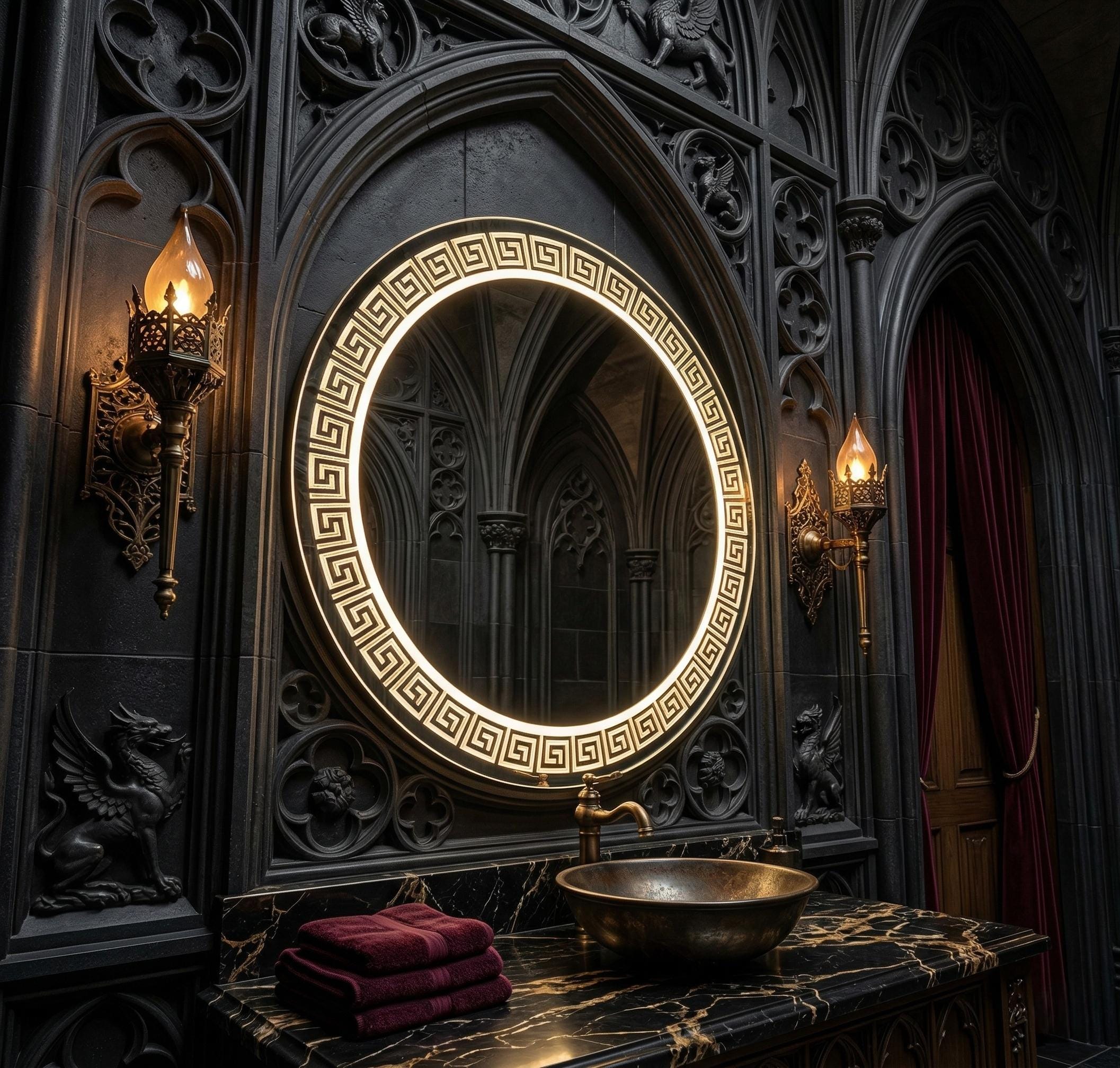 ベルサーチ鏡 Versace Mirror - Etsy